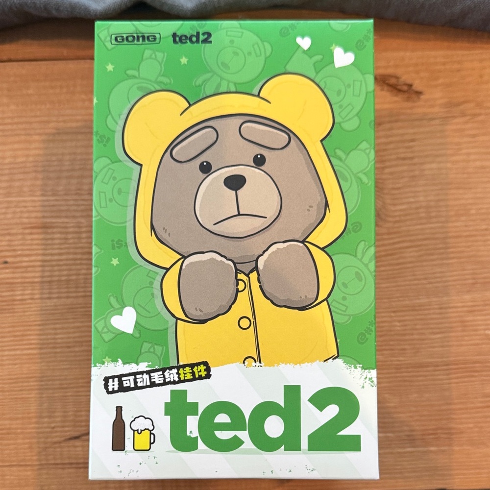 Popmart Ted2 Bear Raincoat Ted